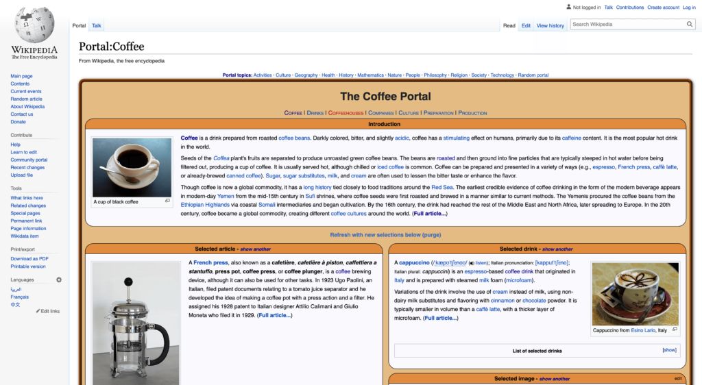 Wikipedia Portal for Keyword Research